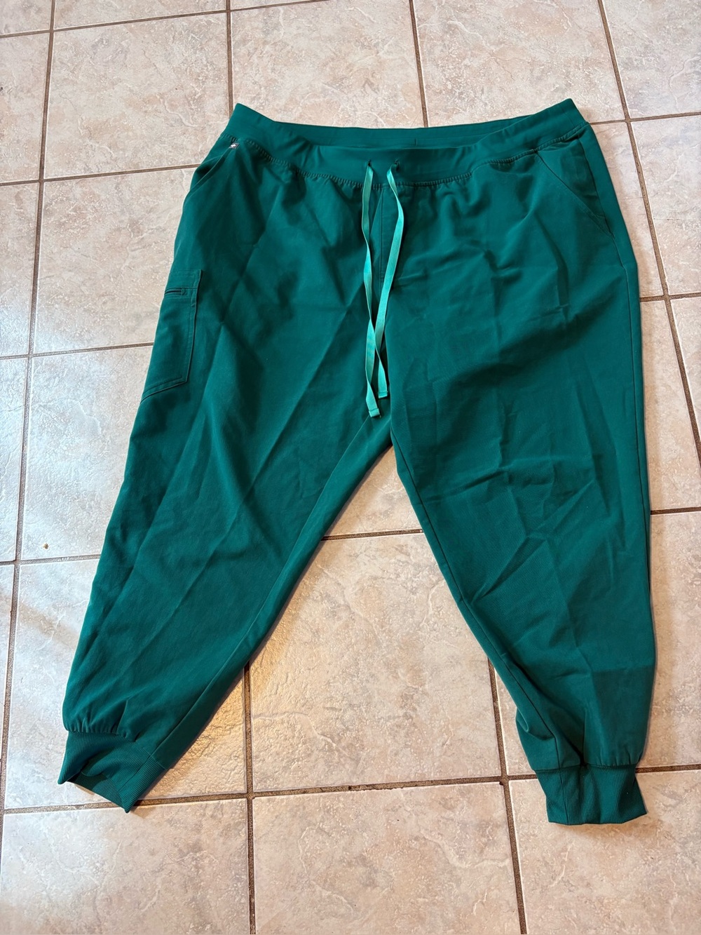 Figs Scrub Pants Joggers Hunter Green PO # 5295 Zamora